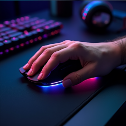 Luminous Vortex RGB Vertical Gaming Mouse