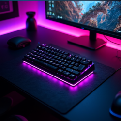 AeroKey Pro - Gaming Keyboard with Aircraft-Grade Aluminum Frame